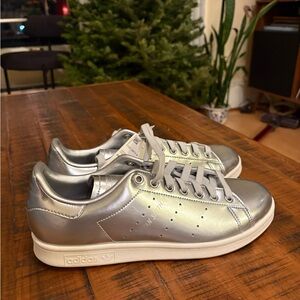 Adidas Stan Smith men’s silver sneakers sz10